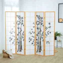 Homestyle4U Pregradna stena, 220x2x179 cm, rjava