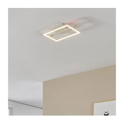 Eglo 901116 - LED prigušiva plafonska svetiljka AMANDOLO LED/17W/230V bela + daljinski upravljač