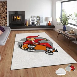 Conceptum Hypnose tepih s novogodišnjim motivima Asr-Crpt-47, Pravougaoni, 100 x 180 cm, Šareni