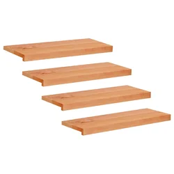 vidaXL Stopnice 4 kos 70 x 25 x 2 cm Lak Trda bukovina