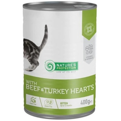 Natures Protection Hrana za mačiće, Govedina i ćuretina, 400g