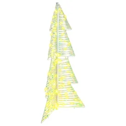 Božićno drvce s 100 LED svjetlima Topla bijela 120 cm PET