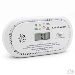 slomart Qoltec detektor CO, alarm 85dB