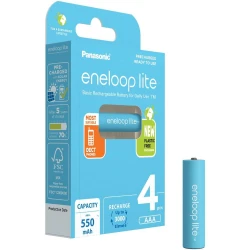 Panasonic - 4 kom punjivih AAA baterija Eneloop Lite 550 mAh