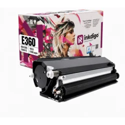 Inkdigo toner E360H11E kompatybilny z Lexmark E360 E460DN E462 E360D E360DN Certyfikat TÜV
