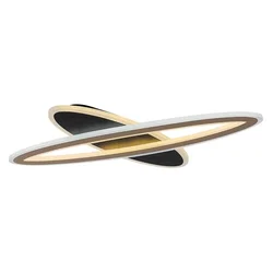 Rabalux Plafonjera Taneli2, 3D, LED, Sa daljinskim, 70W, 3000-6000K, 70x50cm, Crno-siva