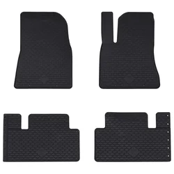 Auto tepih 4 pcs Crna prikladno za Tesla MODEL 3 2017- 4D Aft