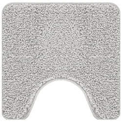 Prostirka protiv klizanja s izrezom za WC Siva 50 x 50 cm PP
