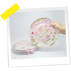Tanjiri roze Love 26 cm, set 2 kom OP25444