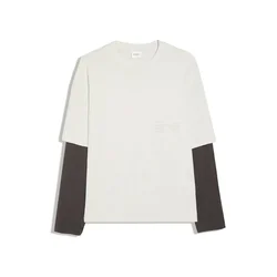 Bershka Majica ecru / antracit