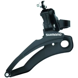 SHIMANO TZ Prednji menjač za dečiji bicikl, 28.6 mm, Crni