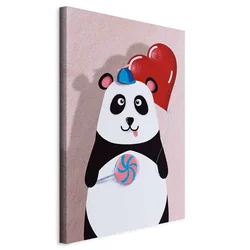 shumee Slika - Panda z balonom (1-delna) navpična