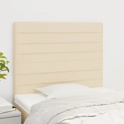 Uzglavlje krem boje 80x5x118/128 cm tkanina