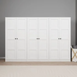 HANAH HOME Ormar bele boje Lucas 1600 89