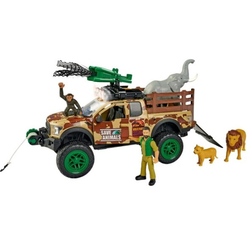 Set za igru Dickie Toys - Džip Wild Park Ranger, s životinjama