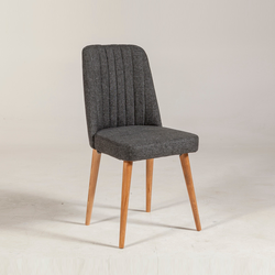 Hanah Home Trpezarijska stolica Vina Sandalye 47x89x46cm Bež-Antracit