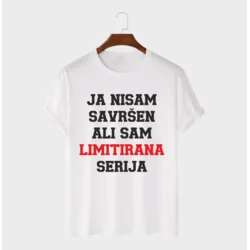 MAFIMI Muška majica Ja nisam savršen ali sam limitirana serija, Bela