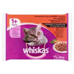 Whiskas hrana u vrećici izbor mesa i povrća u umaku 4 x 100 g