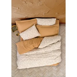 COTTON BOX Set posteljine Petite Posy, Double, 240x260 cm, Smeđi