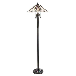 Endon 63934 - Podna lampa Tiffany ASTORIA 2xE27/60W/230V prečnika 48 cm