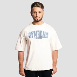 GymBeam Athletic Society Boxy T-shirt Cream
