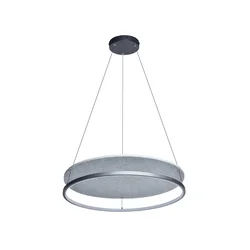 Rabalux Viseći luster Farenzo, LED, 40W, DIP Switch 3000-6500K, 58cm, Sivi