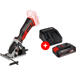 Einhell Akumulatorski mini cirkular TE-CS 18/89 Li Solo + Einhell Power-X-Change 18V 2.5 Ah Starter-Kit