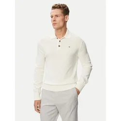 Tommy Jeans Pulover Essential DM0DM20304 Bela Slim Fit