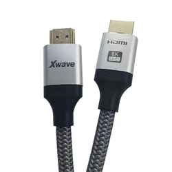 Xwave Kabl HDMI 2.1 8K 1.5m,UHD,upleten,30AWG,golden plate,blister