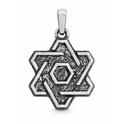 REYTEL Obeski STAR OF DAVID srebrna