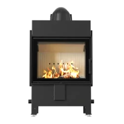 Kratki Kamin Lucy, fi 200, 12kw, Crni