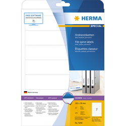 Herma etikete 192x38, za uski registrator A4/7 1/25 bela ( 02H5090 )