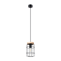 Sollux SL.1263 - Luster na sajli GOTTO 1xE27/15W/230V crna