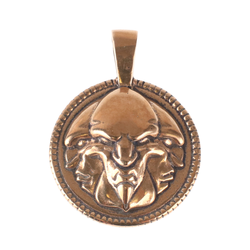 Obesek (amulet) TRIGLAV - bron - BHJ660