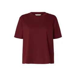 SELECTED Majica SLFEssential bordo
