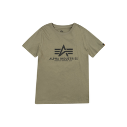 Alpha Industries Basic Big Logo dečja majica, maslinasto zelena