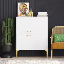 Wallity Komoda Celina 90x115x35cm Belo-Zlatna