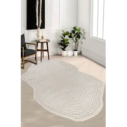 Conceptum Hypnose Tepih Amorf-Ar003, Ovalni, 120 x 180 cm, Krem