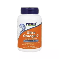NOW prehransko dopolnilo Ultra Omega-3, 90 kapsul