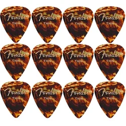 Fender 351 Shape Classic Tortoise Shell Thin 12 Pack
