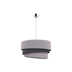 Duolla - Luster na sajli TRIO 1xE27/40W/230V prečnik 45 cm siva/crna