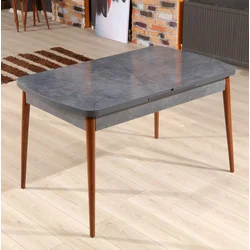 Hanah Home Trpezarijski sto na razvlačenje Aris, 132-170 cm, Antracit