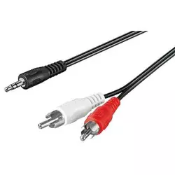 GOOBAY audio kabel iz 3,5 mm priključka na 2xRCA priključek
