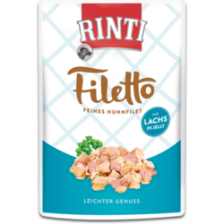 Pouch Rinti Filetto Adult piletina i losos u želeu 100g