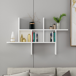 Hanah home Zidna polica Bela