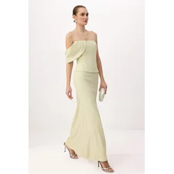 Trendyol Milla Ženska haljina Tprss26Ae00100, Zelena