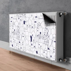 tulup.si Pokrov za radiator PVC Risanje mesto 100x60 cm
