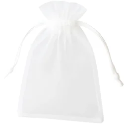 Poklon organza vrećica - Bijela / 10x12cm / 10kom KP38484