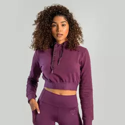 STRIX Ženski duks Essential Cropped Hoodie Plum