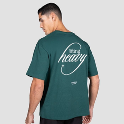 GymBeam Lifting Heavy T-shirt Forest